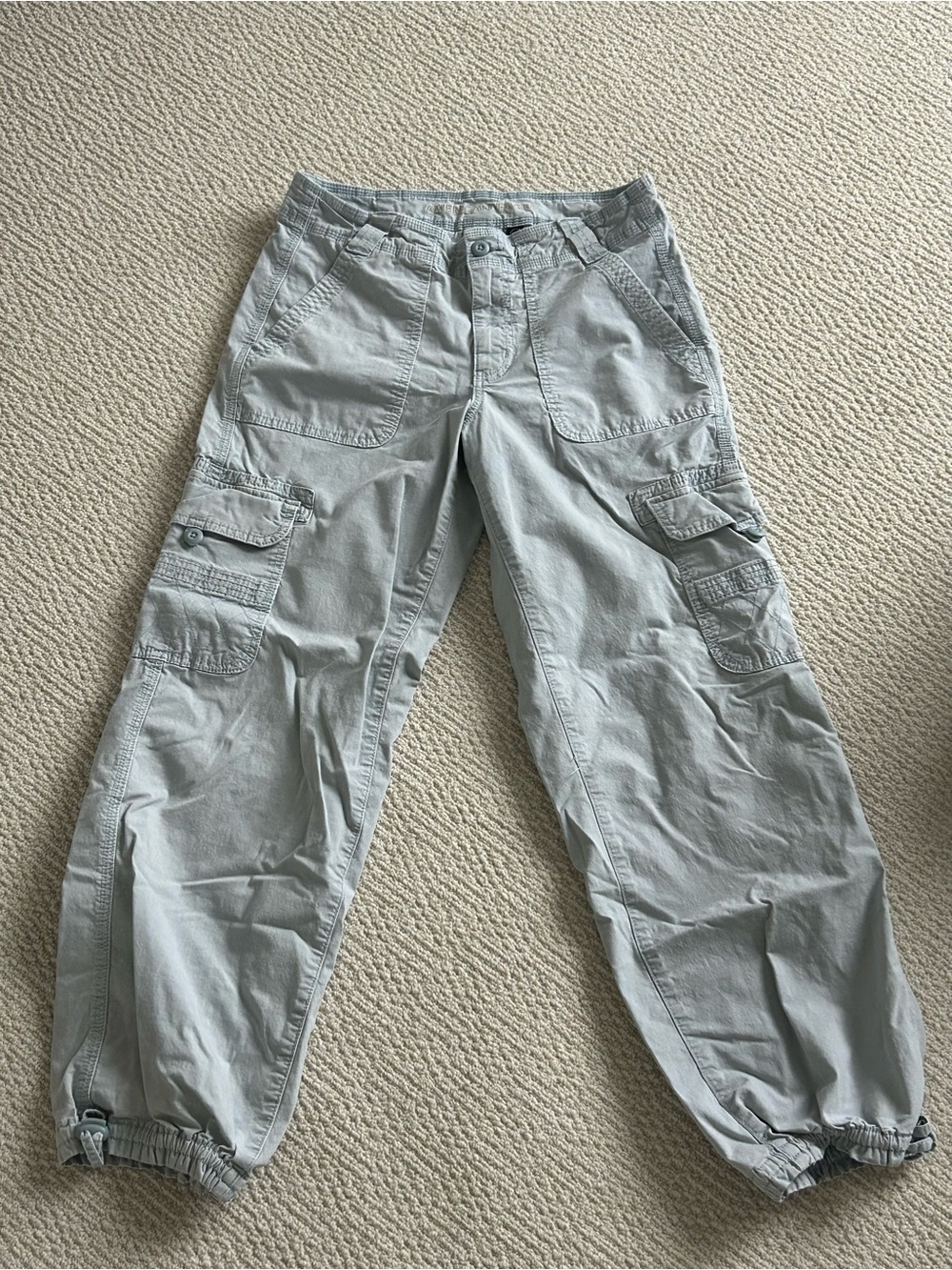 American Eagle Women’s Light Blue Cargo Jogger Pants
